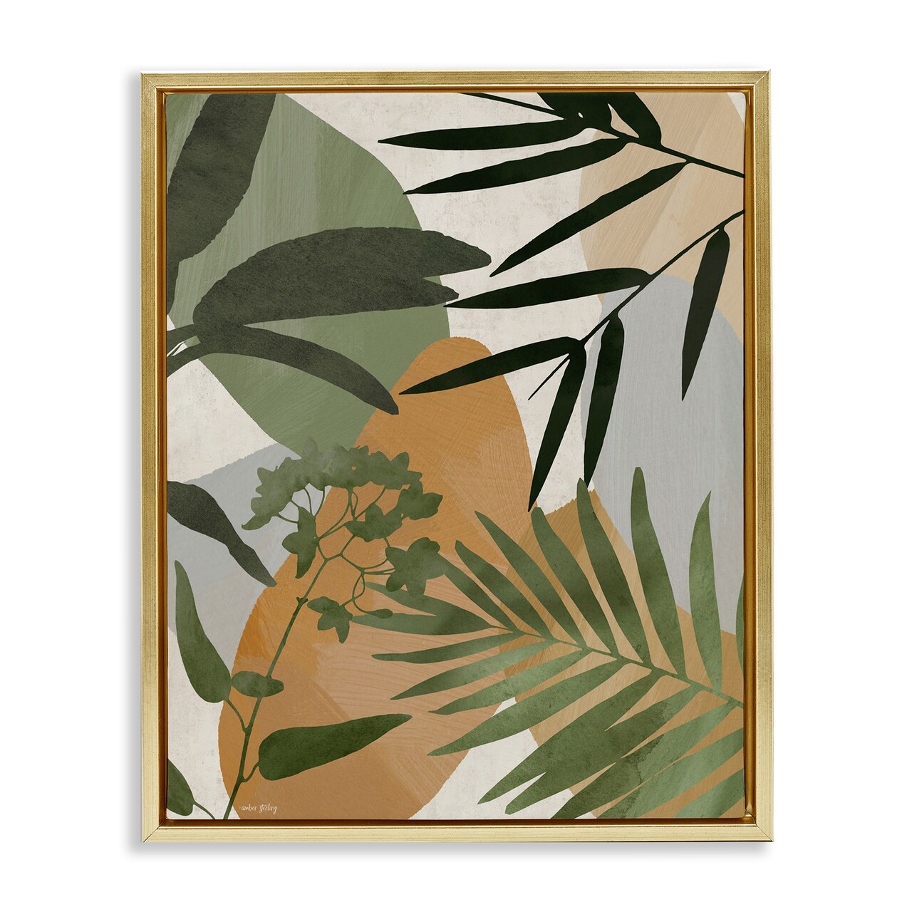Stupell Industries Rustic Earth Tone Botanicals Floating Frame, design by Amber Sterling